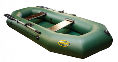 Гребная ПВХ лодка Гелиос 26 (зеленый)